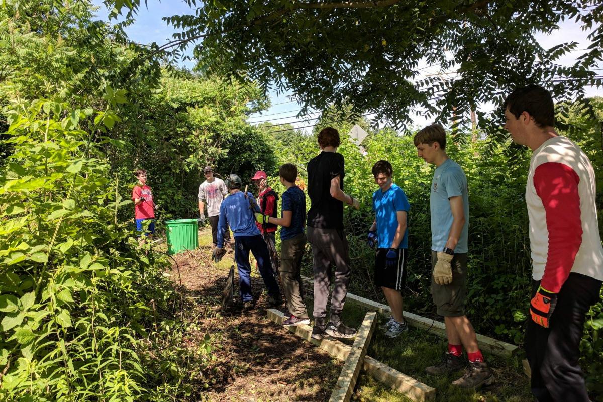 Alex Flynn, Historical Marker and Trail Enhancements 2018 Project, Trail Work