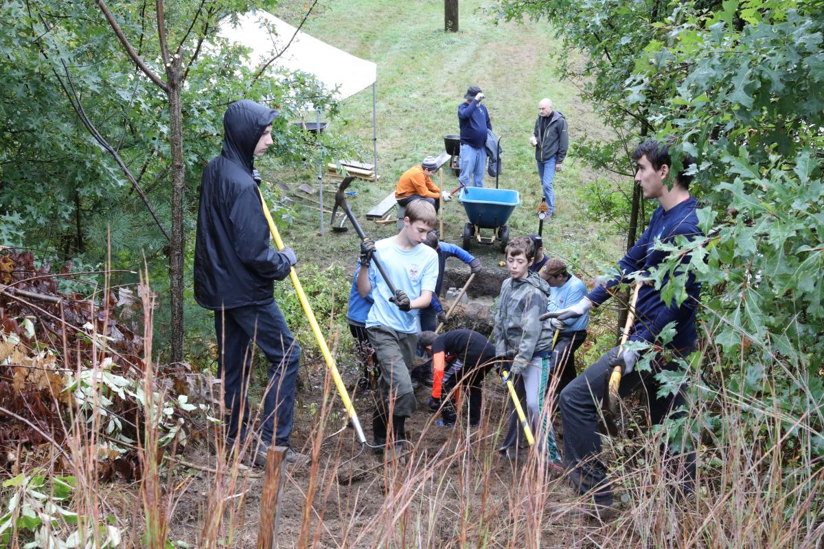 Alex Zalev, Sudbury Reservoir Trail Stairs on the South Side of Route 30 2016 Project, Work in Progr
