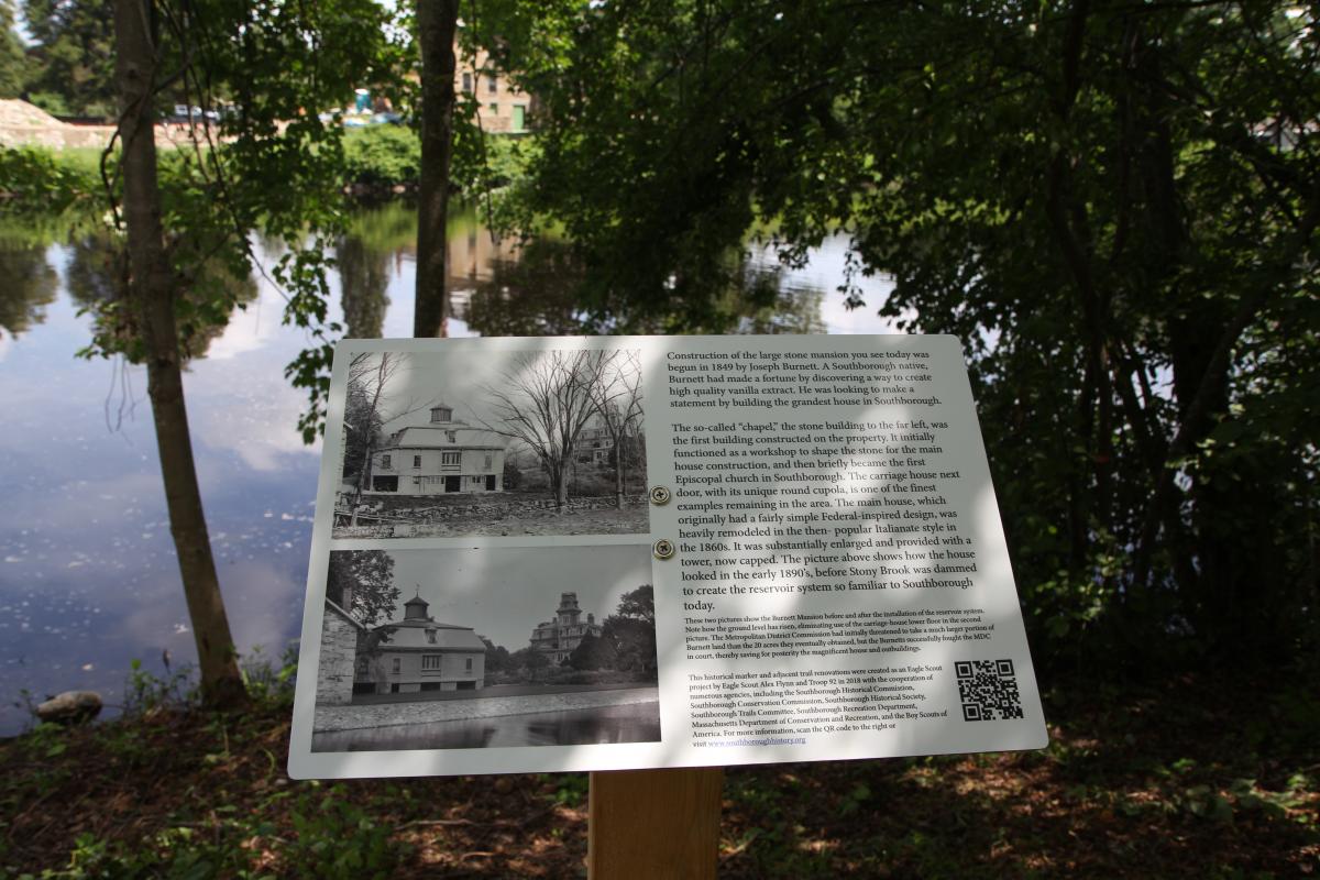 Alex Flynn, Historical Marker and Trail Enhancement 2018 Project, Historical Marker with QR Code (2)