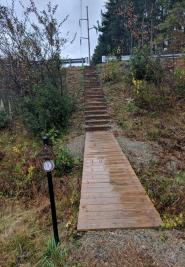 Sudbury Reservoir Trail Stairs on the South Side of Route 30