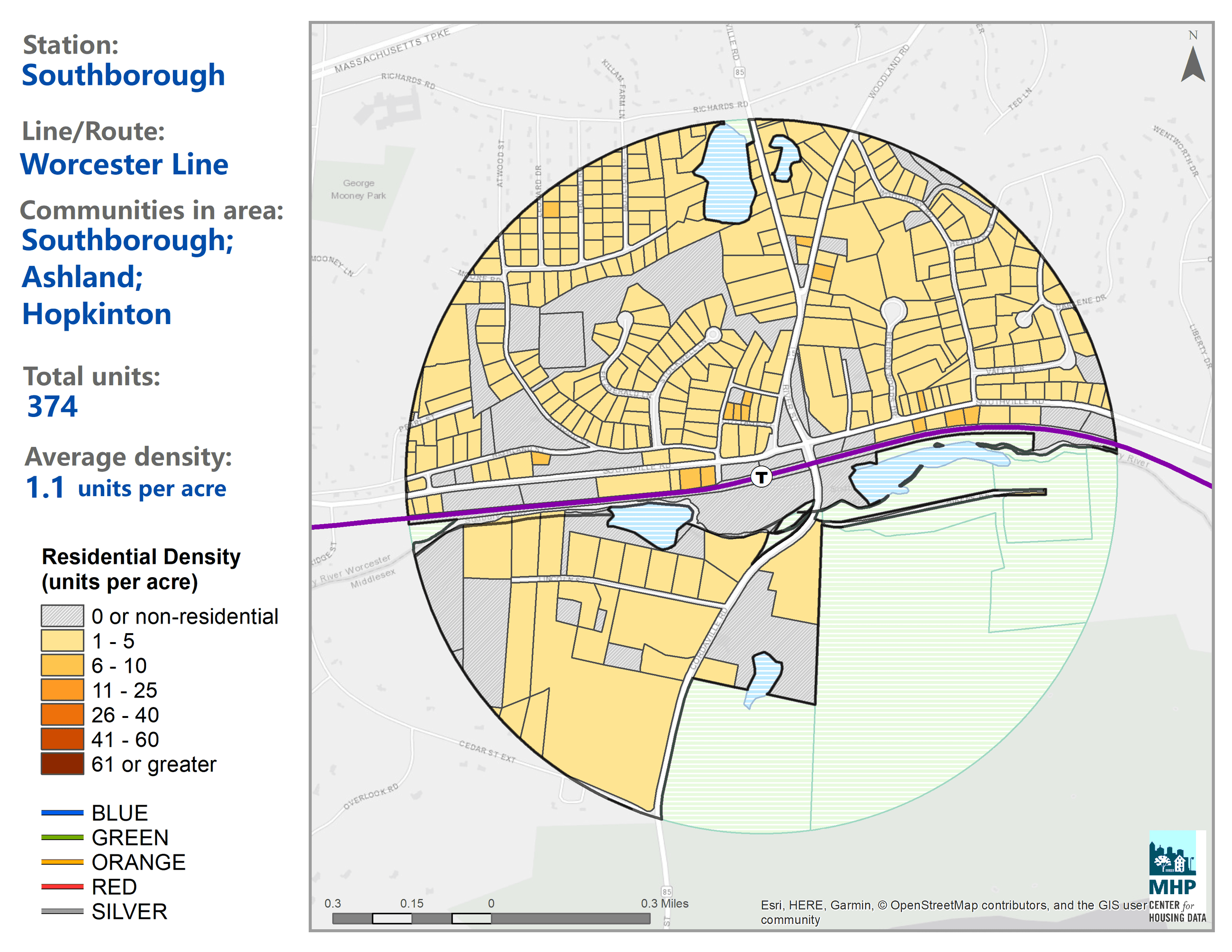 Southborough Station area
