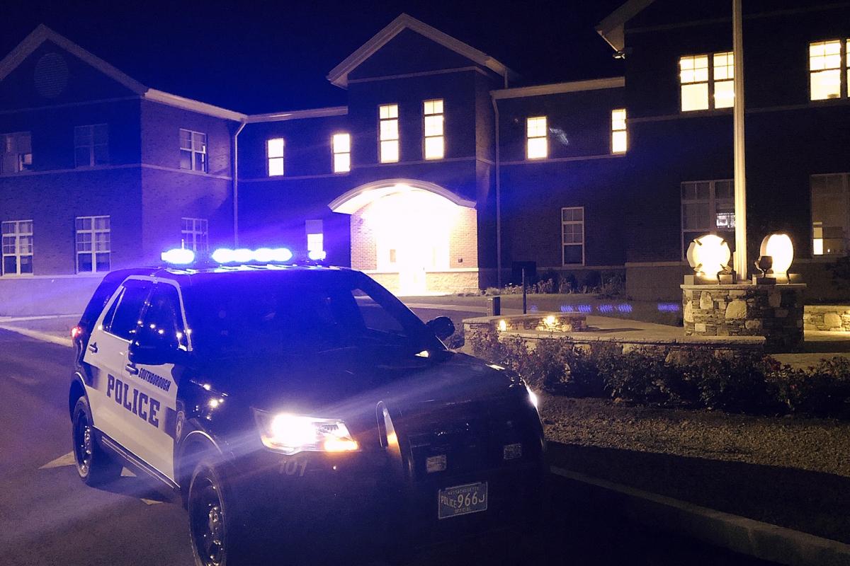 Cruiser and Station at Night