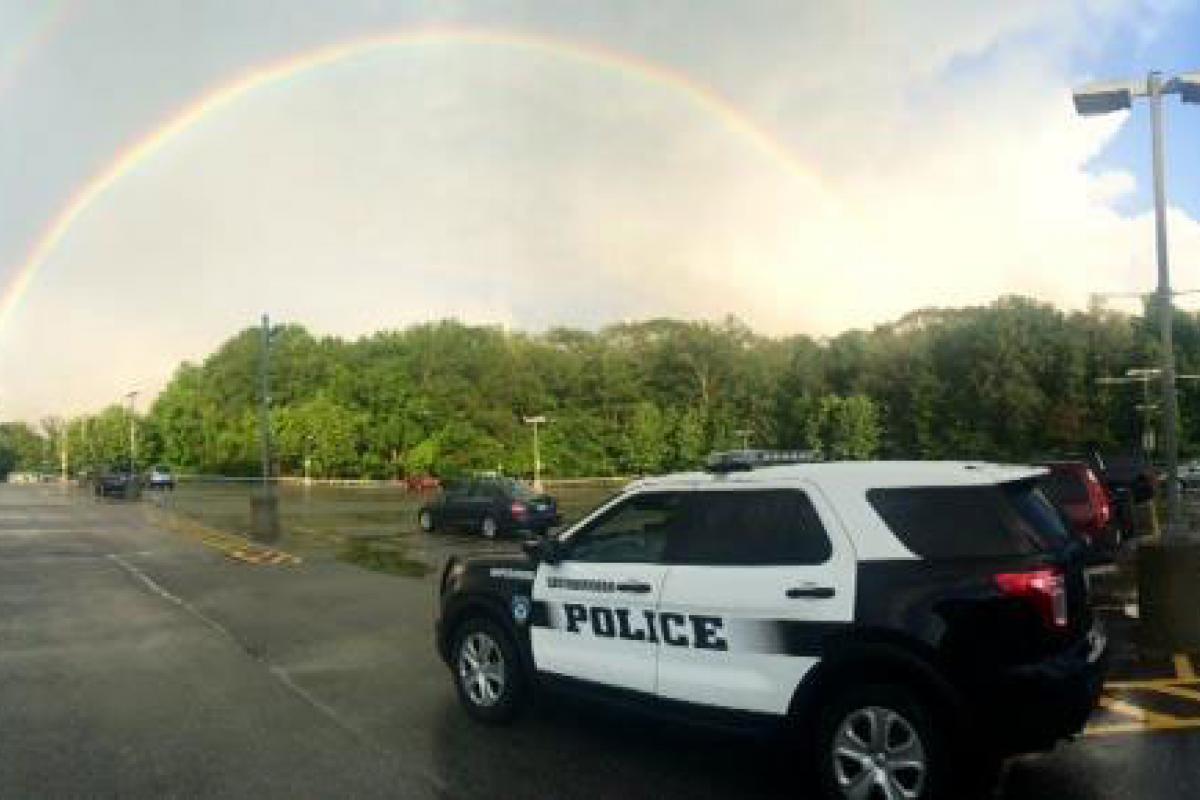 Police Car with Rainbow